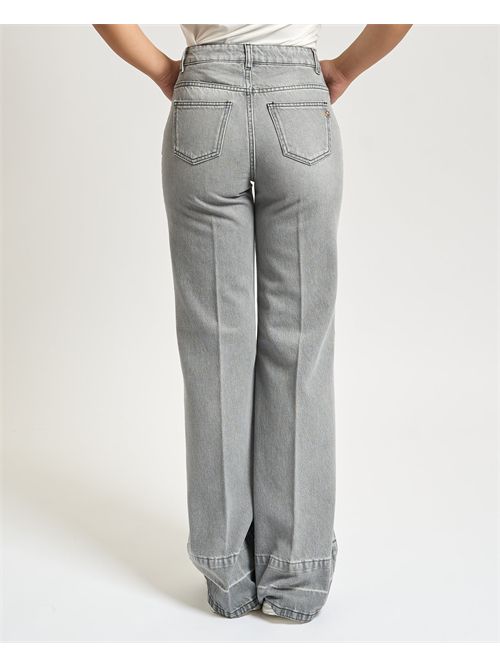 Jeans a palazzo donna Gaelle Paris grigi GAELLE PARIS | GAABW07902GR01